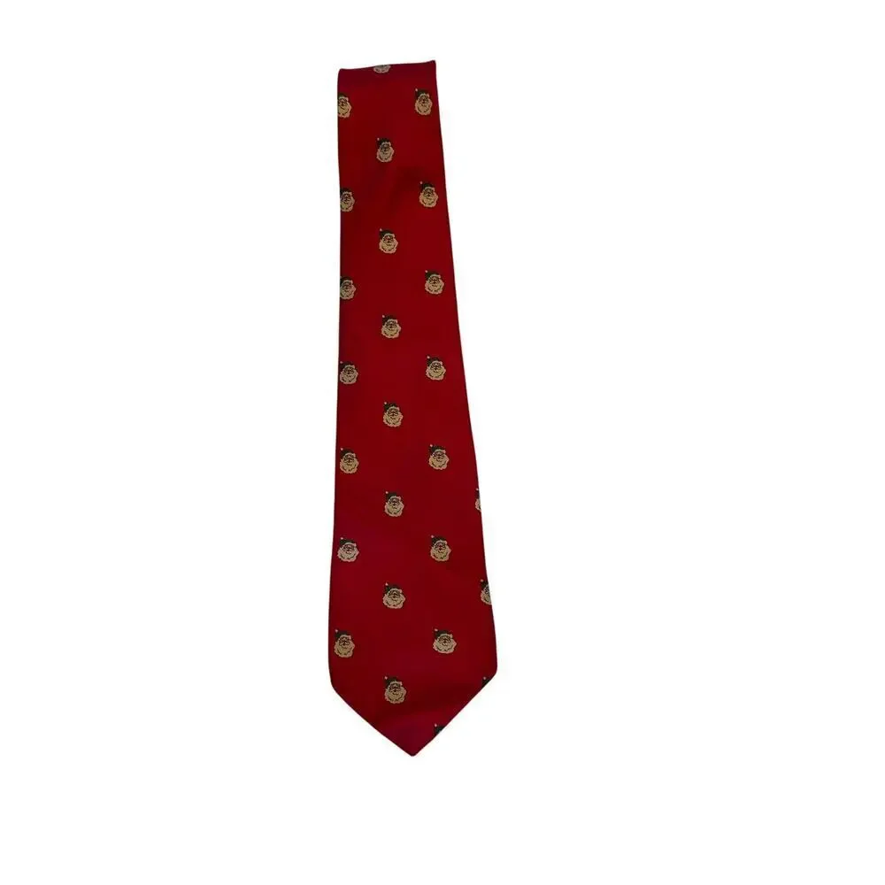 Pure Silk By Wembley Men's Santa Claus Ugly Chimney Christmas Neck Tie